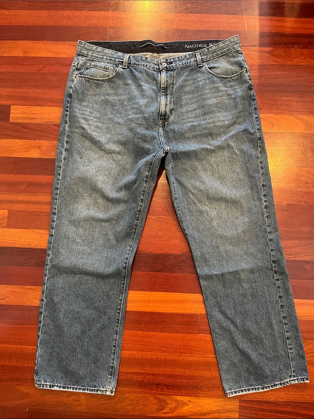 Mens 42 Nautica Loose Relaxed Blue Jeans